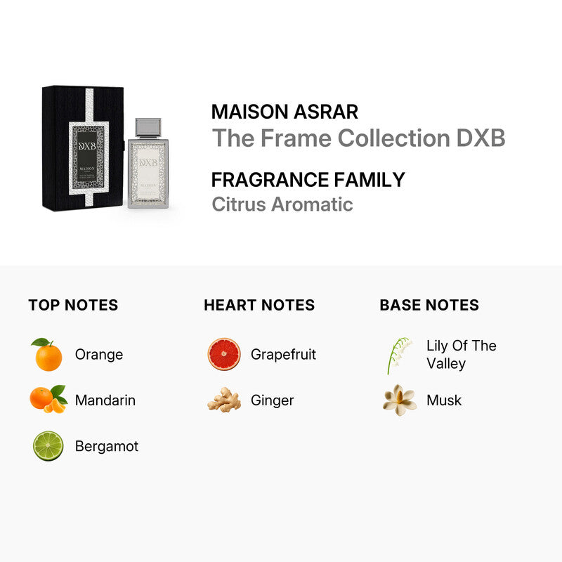 Maison Asrar  Unisex The Frame Collection DXB EDP Spray 3.4 oz